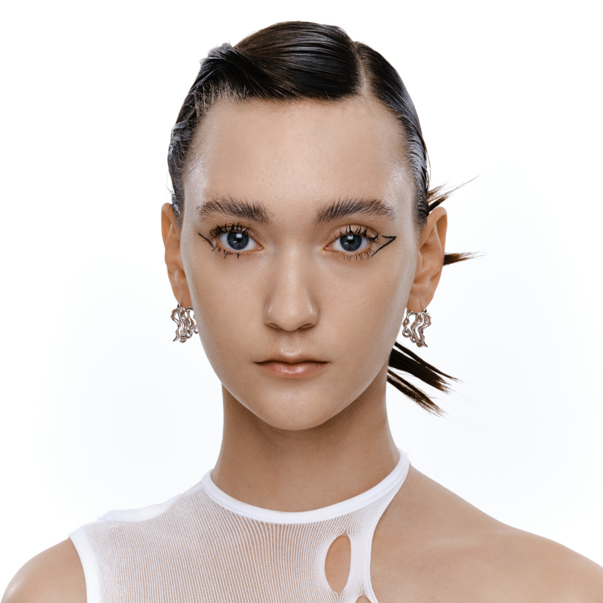 Metal Hoop Vine Earrings/Ear Cuffs