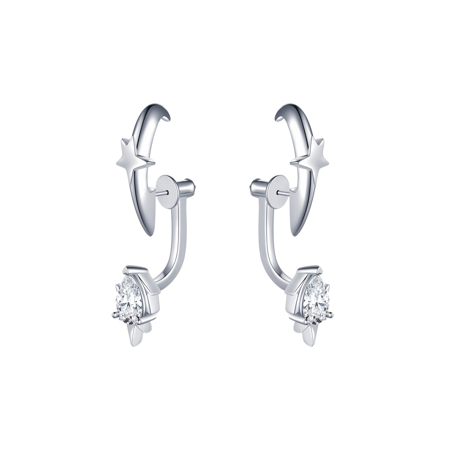 Water-drop Flame Stud Earring