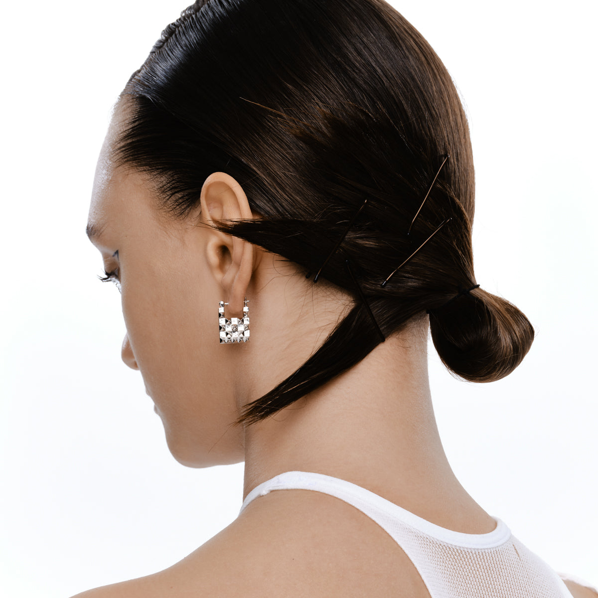 Rivet-lock Earrings