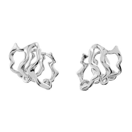 Metal Hoop Vine Earrings/Ear Cuffs