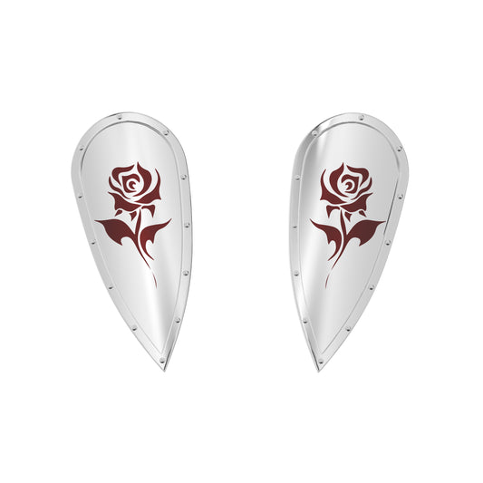 Roses Shield Earrings