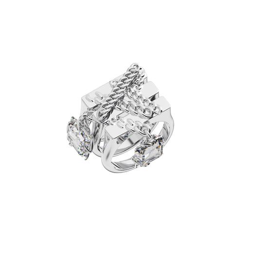Chain Zircon Ring