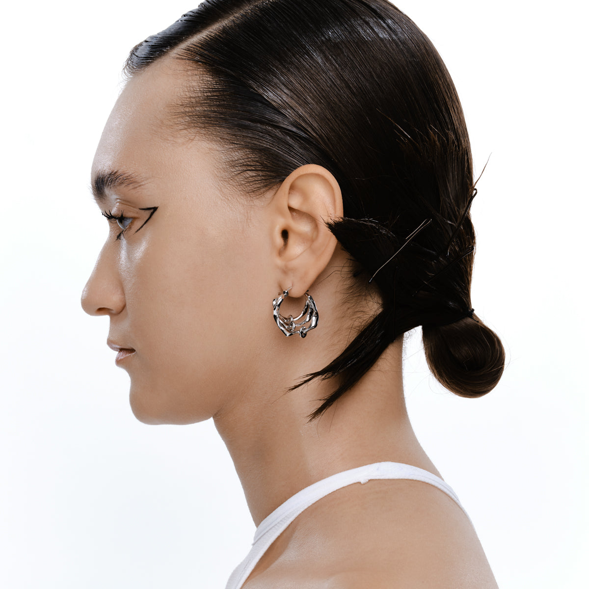 Metal Hoop Vine Earrings/Ear Cuffs
