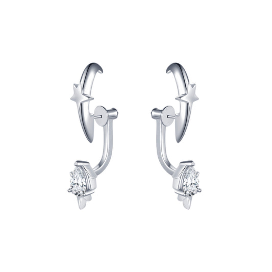 Water-drop Flame Stud Earring
