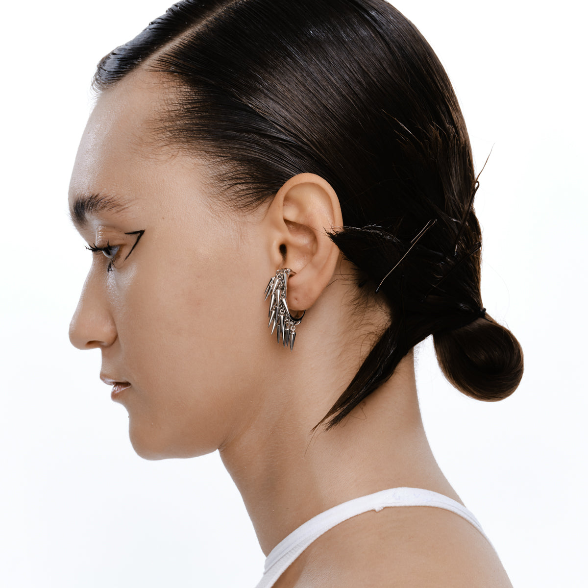 Rivet Chains Ear Cuff