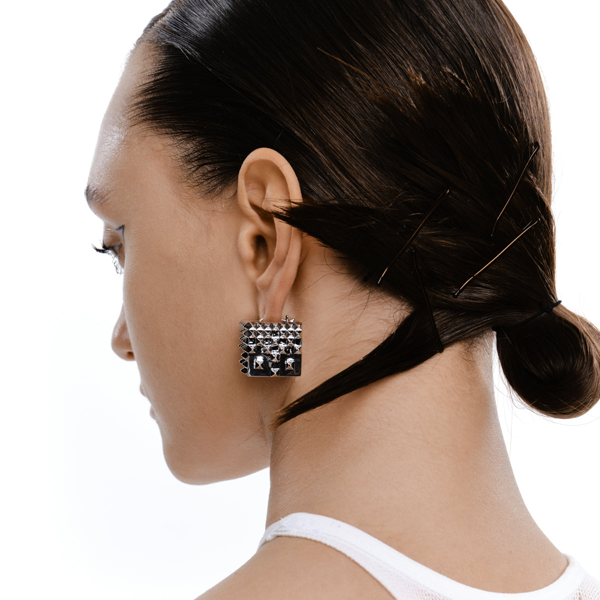 Cube Rivet Earrings