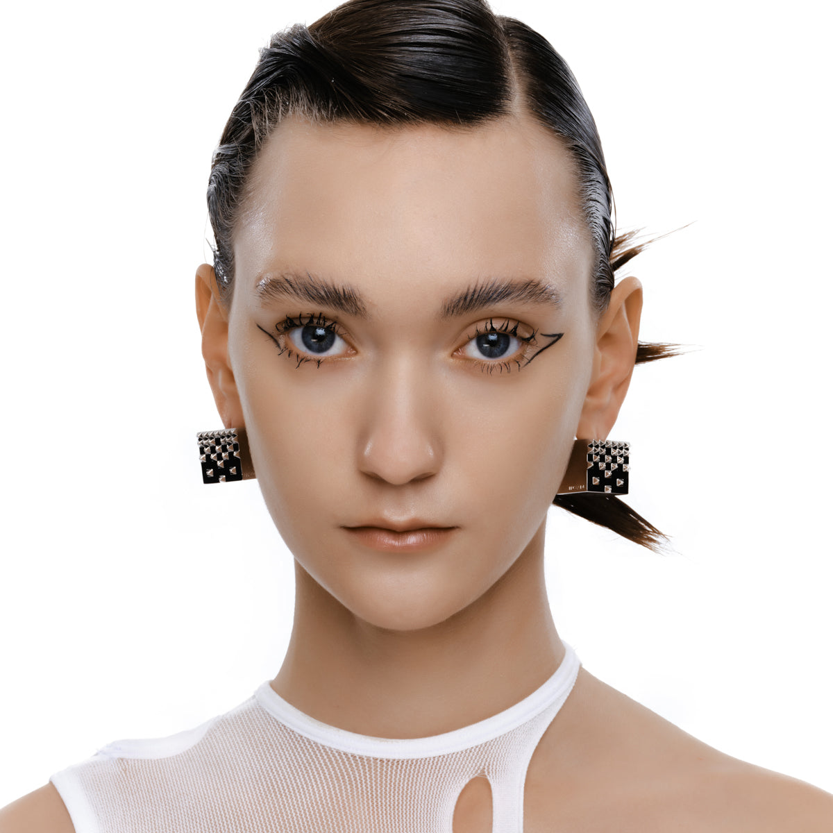 Cube Rivet Earrings