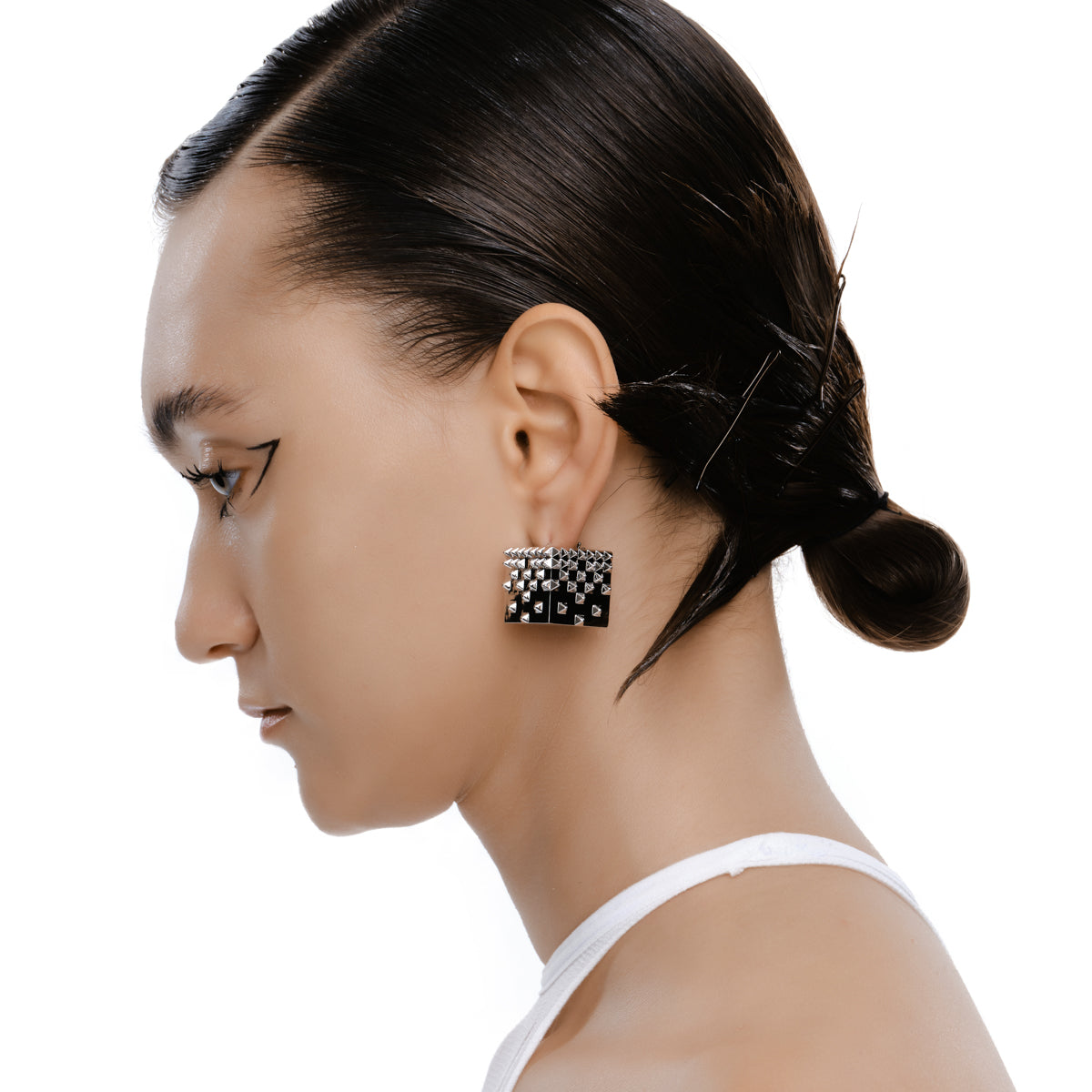 Cube Rivet Earrings