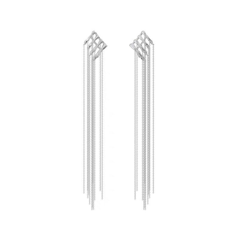 Vine and Chain Drop Ear Cuff
