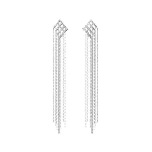 Vine and Chain Drop Ear Cuff