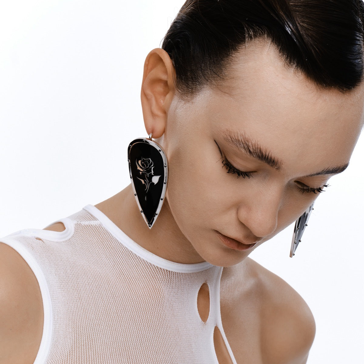 Roses Shield Earrings