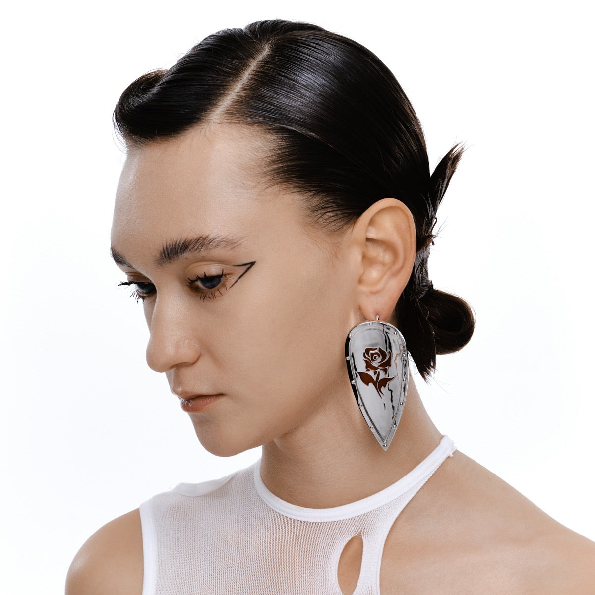 Roses Shield Earrings