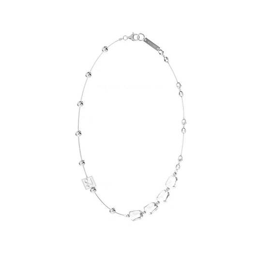 Long Transparent Stone Necklace