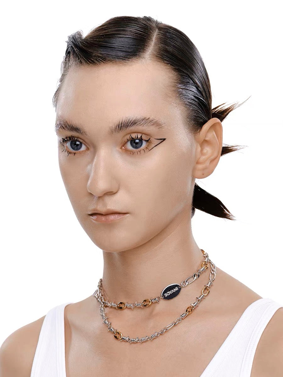 Long Chain Spliced Necklace