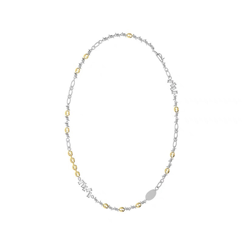 Long Chain Spliced Necklace