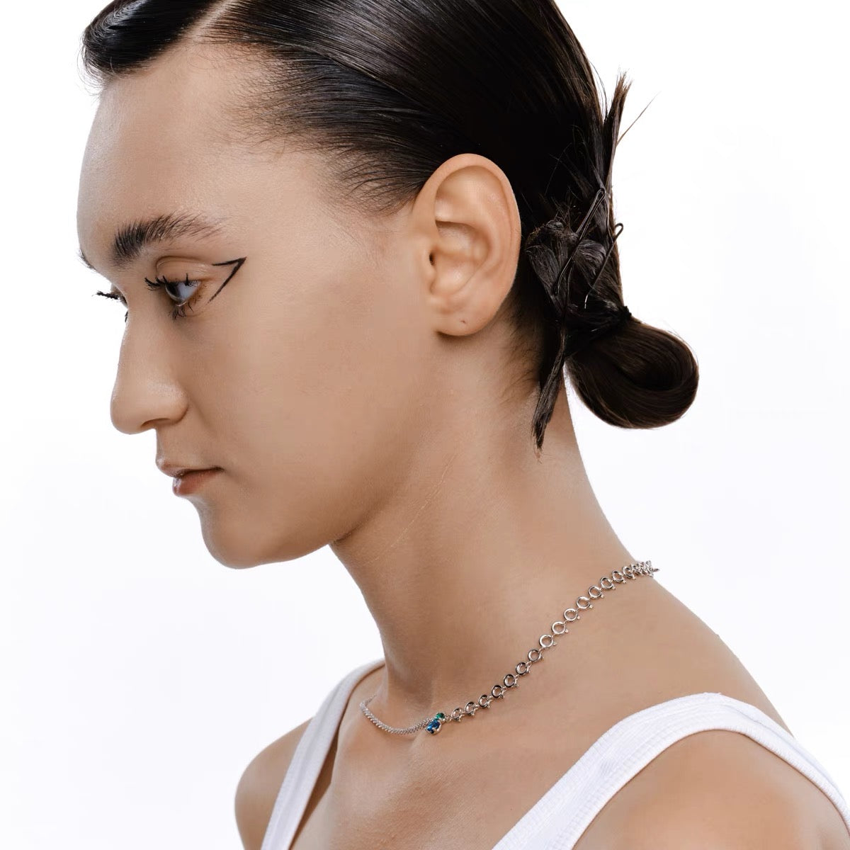 Double Stone Spliced Necklace