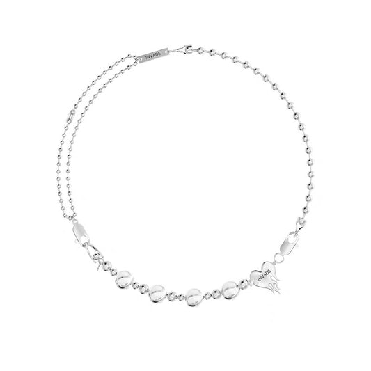 Pearl Drop Chain Adjustable Necklace